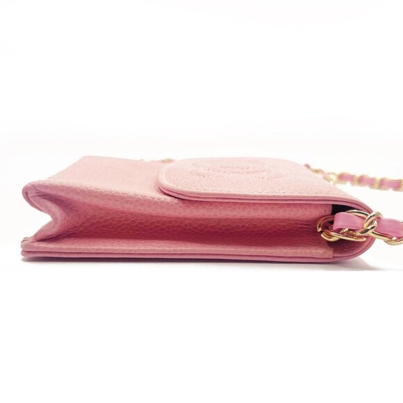 Authentic CHANEL Vintage Mini Flap Caviar Leather Pouch Cigarette Case Crossbody - Picture 10 of 15